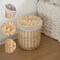 Wickerwise Round Willow Wicker Laundry Basket with Lid Side Handles & Removable Fabric Liner Natural Decorative Storage Hamper for Clothes Towels Blankets and Everyday Home Organization